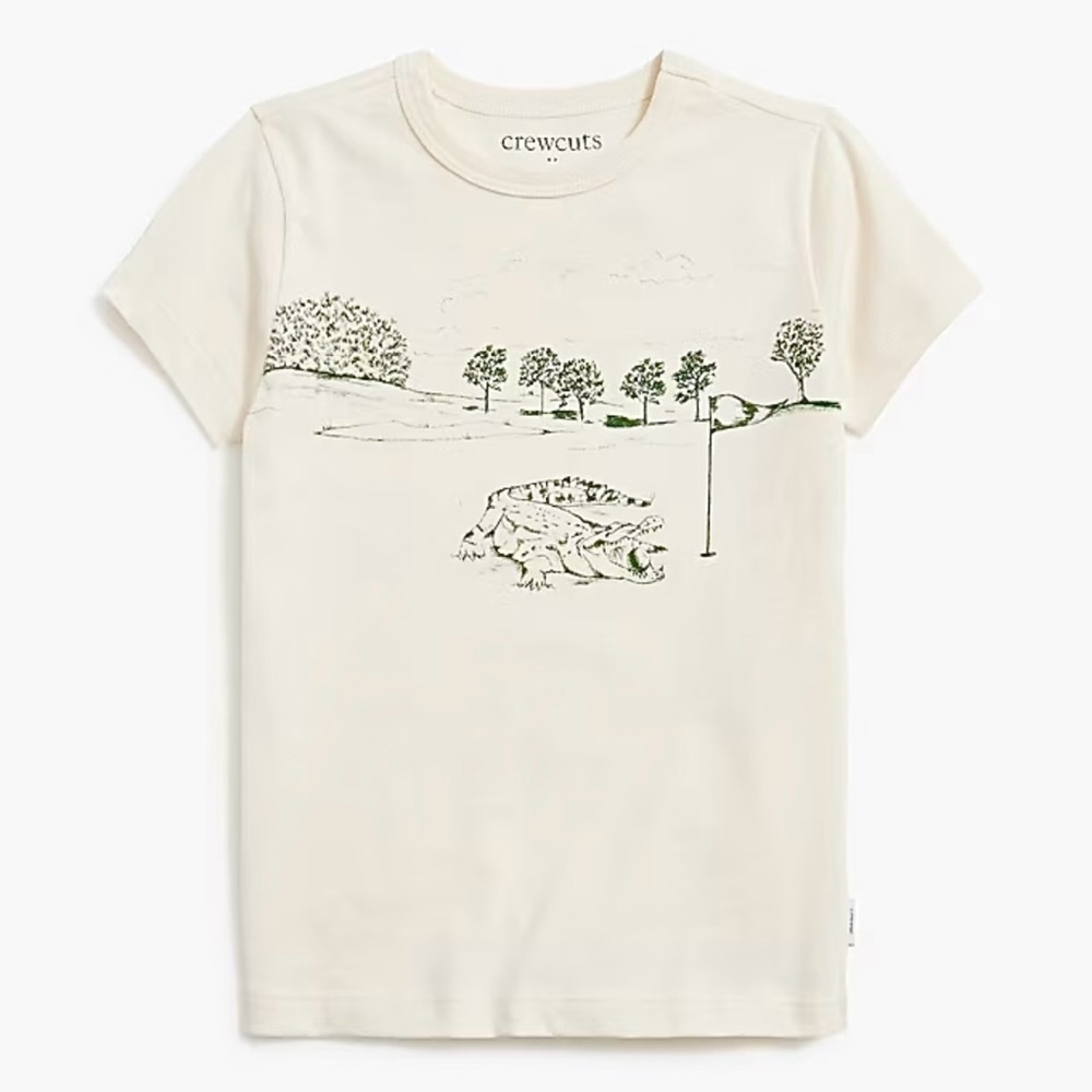 J. Crew Crewcuts Alligator Golf Graphic Tee Shirt 🐊